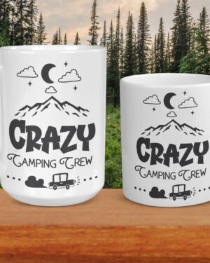 Tasse Crazy Camping Crew black