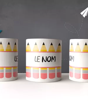 Tasse Scolaire Crayons