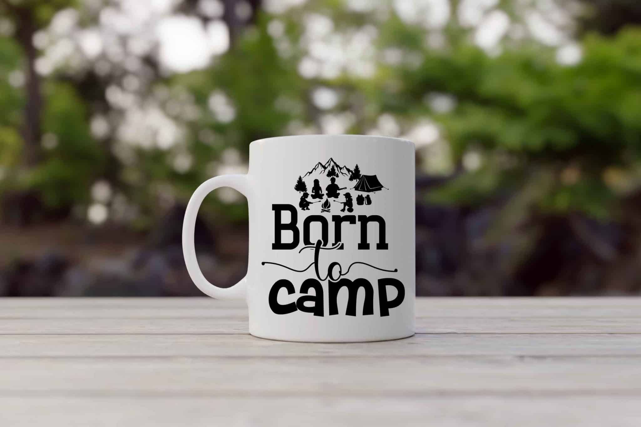 Tasse Born to Camp