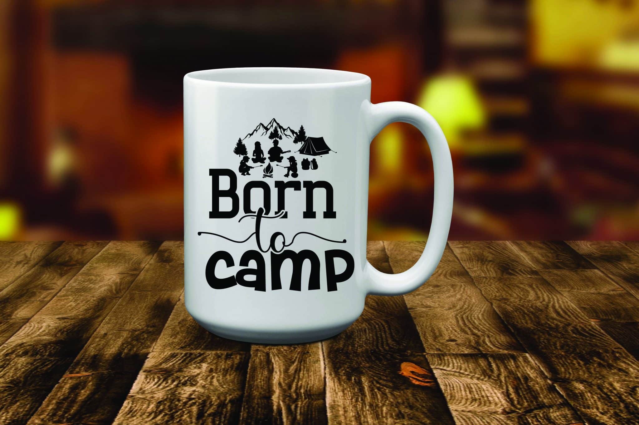 Tasse Born to Camp