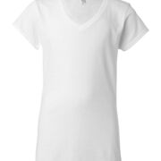 T-Shirt Col V Femme à personnalisé – Gildan Softyle